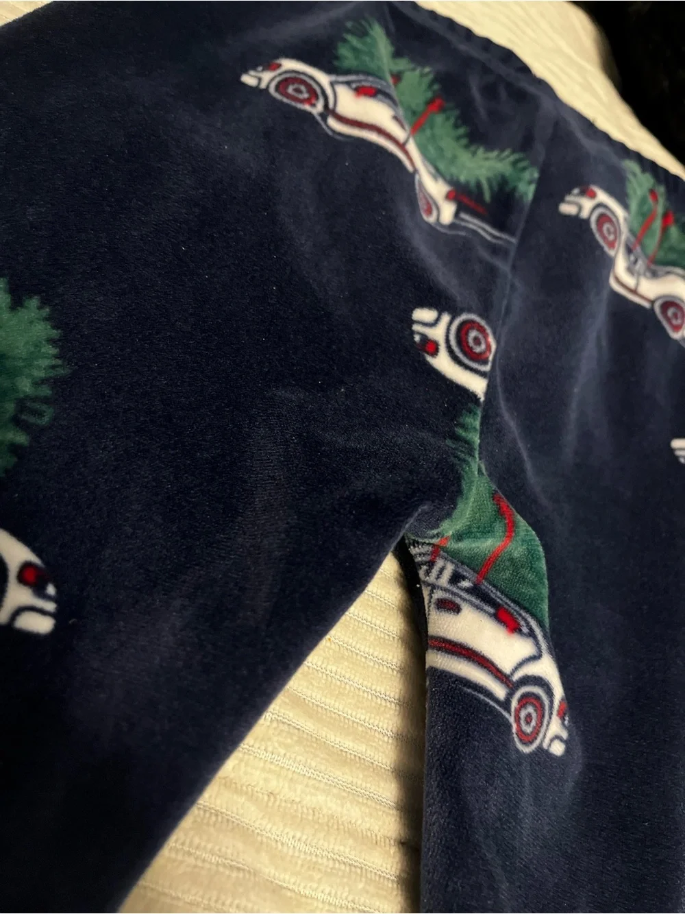 The Children's Place Navy Blue Holiday Car Print Pajama Bottoms